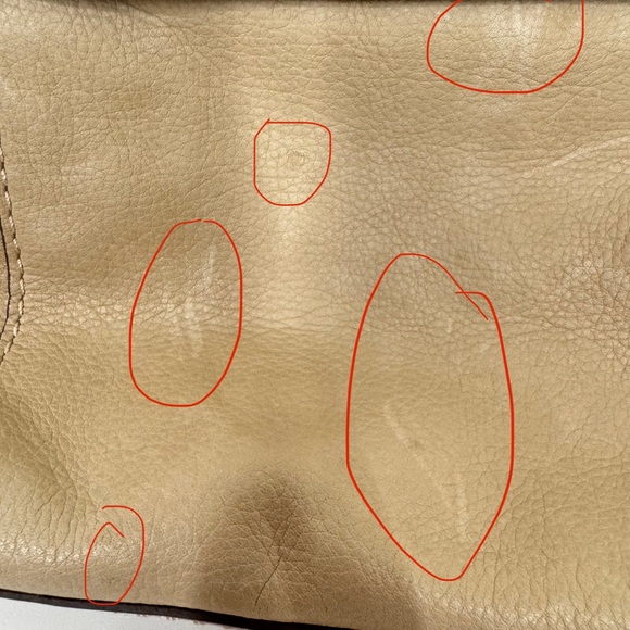 Fossil Tan Leather Adjustable Cross Body Purse Multi Compartment Bag Tan Cream - Picture 4 of 16